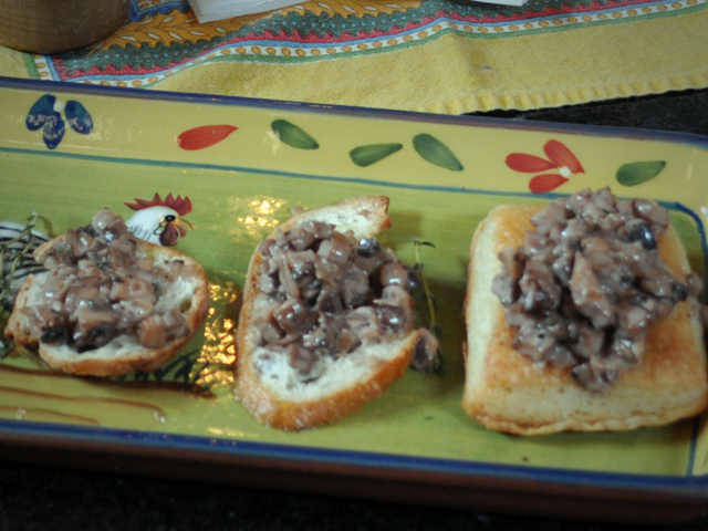 Champignons sur toast