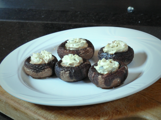 Champignons farcis au fromage de chèvre