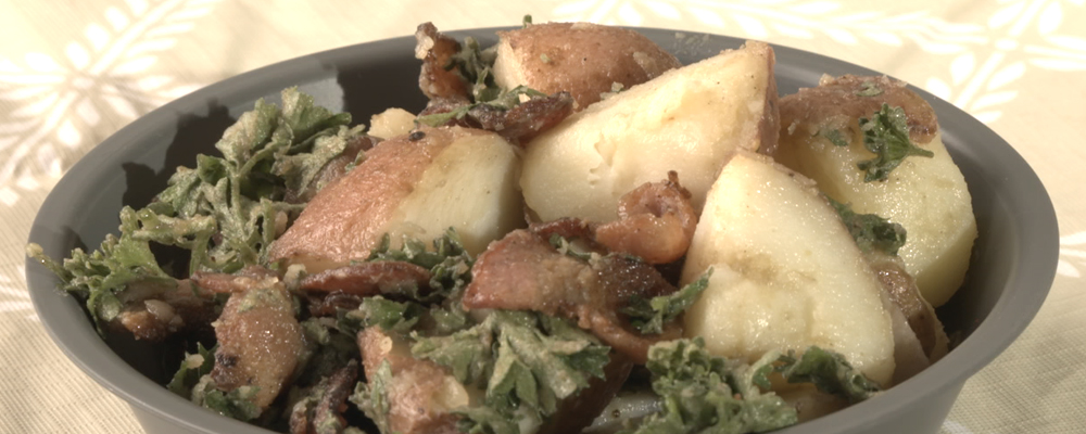 Salade de patates d'inspiration germanique