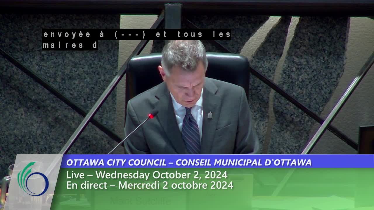 Conseil de la ville d'Ottawa