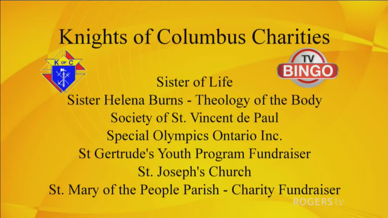 Knights of Columbus TV Bingo