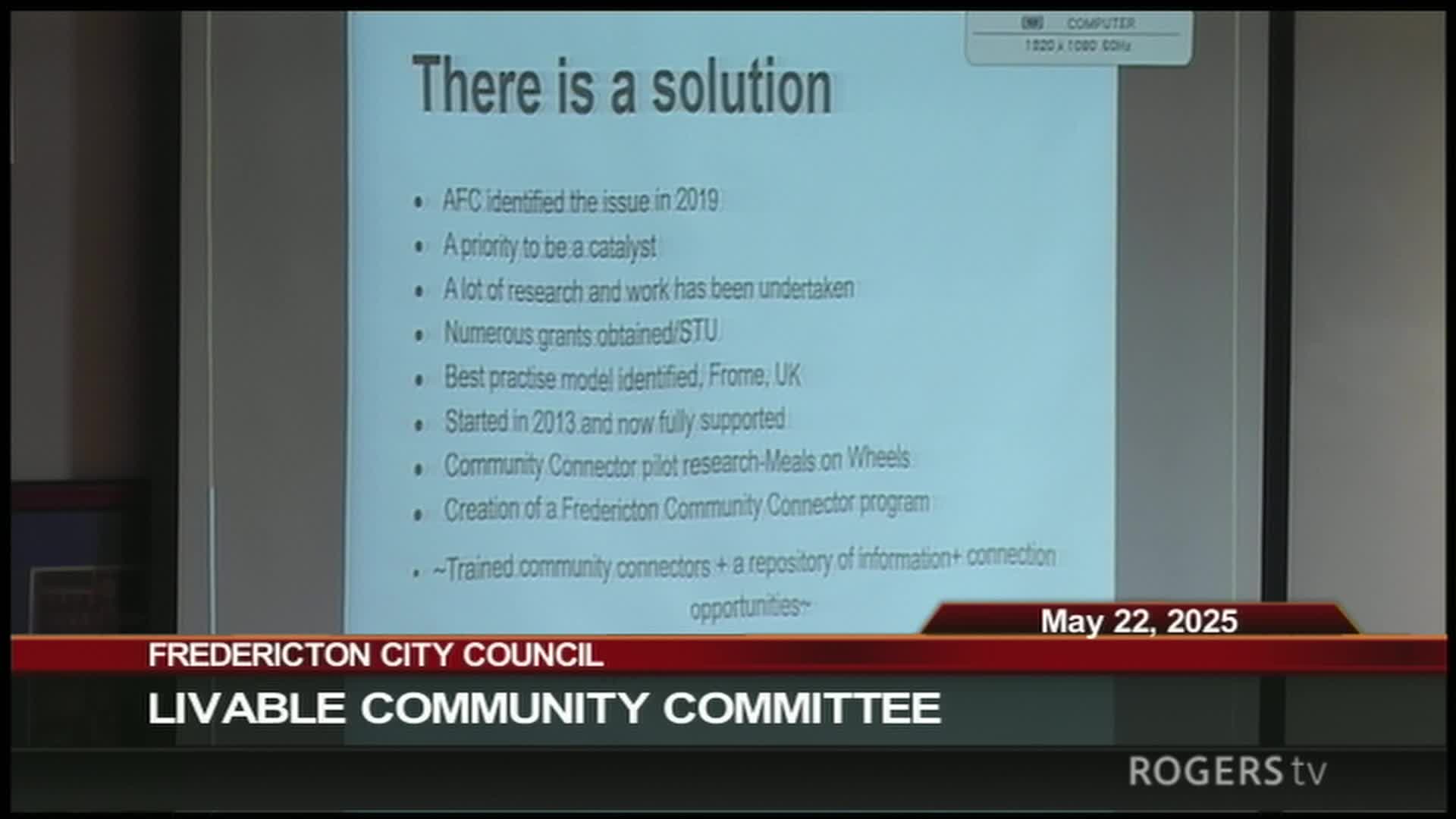 Fredericton Standing Committee Meeting