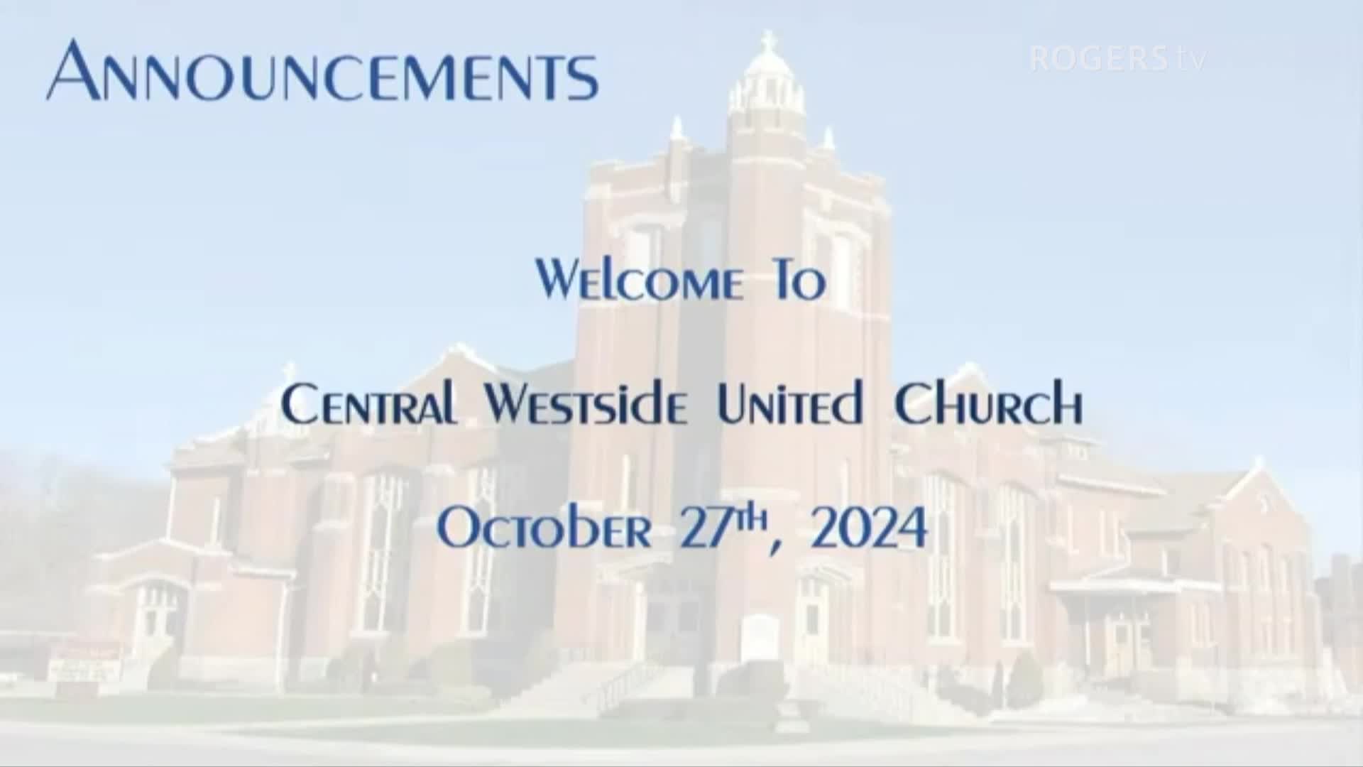 Central Westside United Church Service