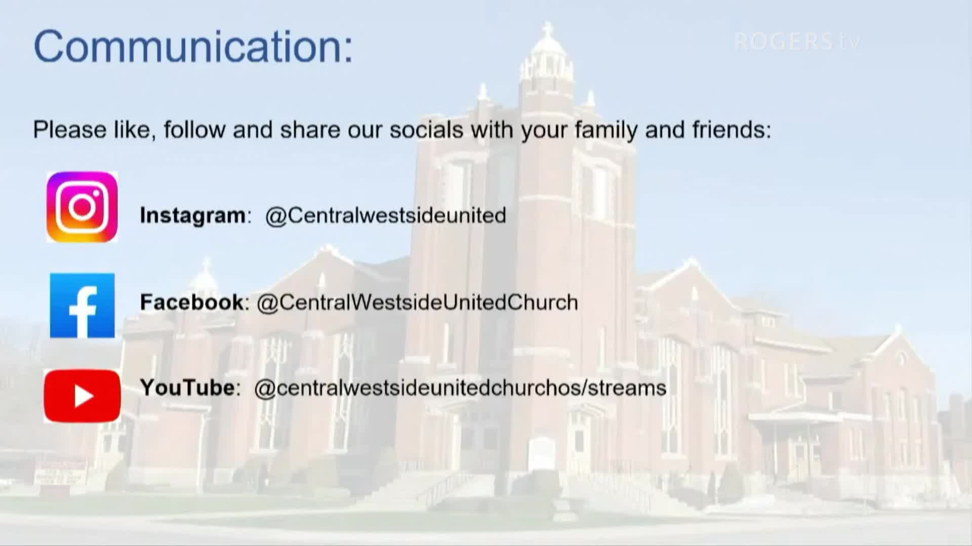 Central Westside United Church Service