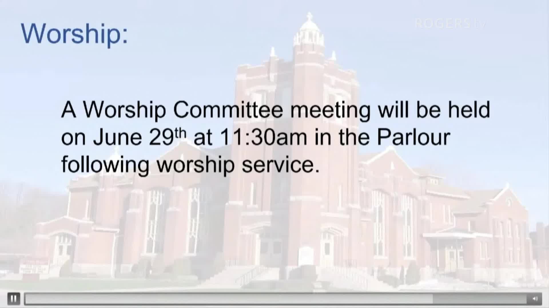 Central Westside United Church Service